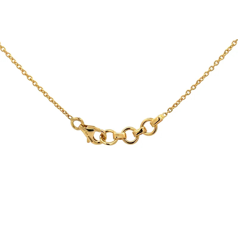 V-shaped Mangalsutra in 18K gold and Diamonds