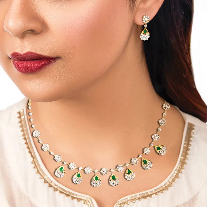Emerald Necklace Set