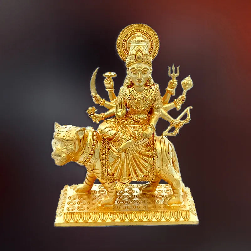Devi Maa Gold Statue |Sherawali MATA Rani | Spiritual Puja Vastu