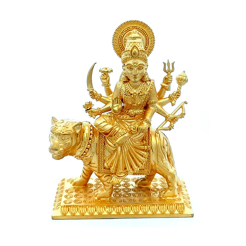 Devi Maa Gold Statue |Sherawali MATA Rani | Spiritual Puja Vastu