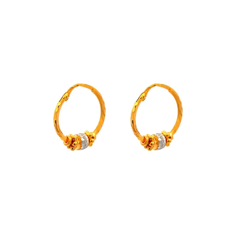 Elegant 22K Yellow Gold Hoop Earrings for Timeless Everyday Style