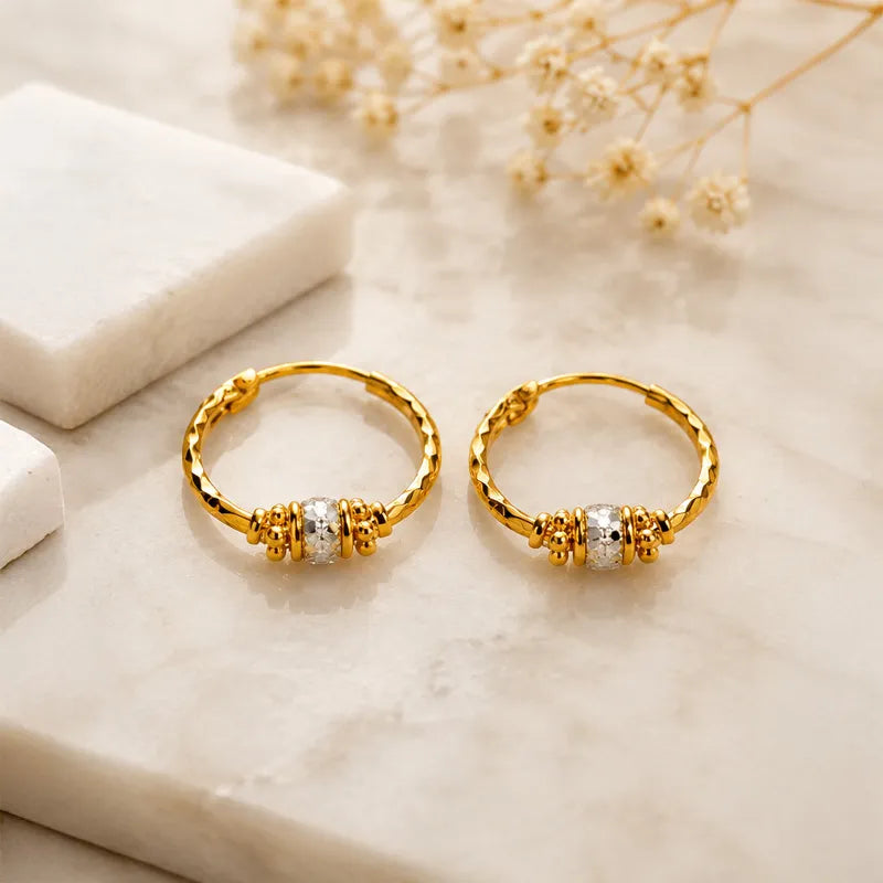 Elegant 22K Yellow Gold Hoop Earrings for Timeless Everyday Style