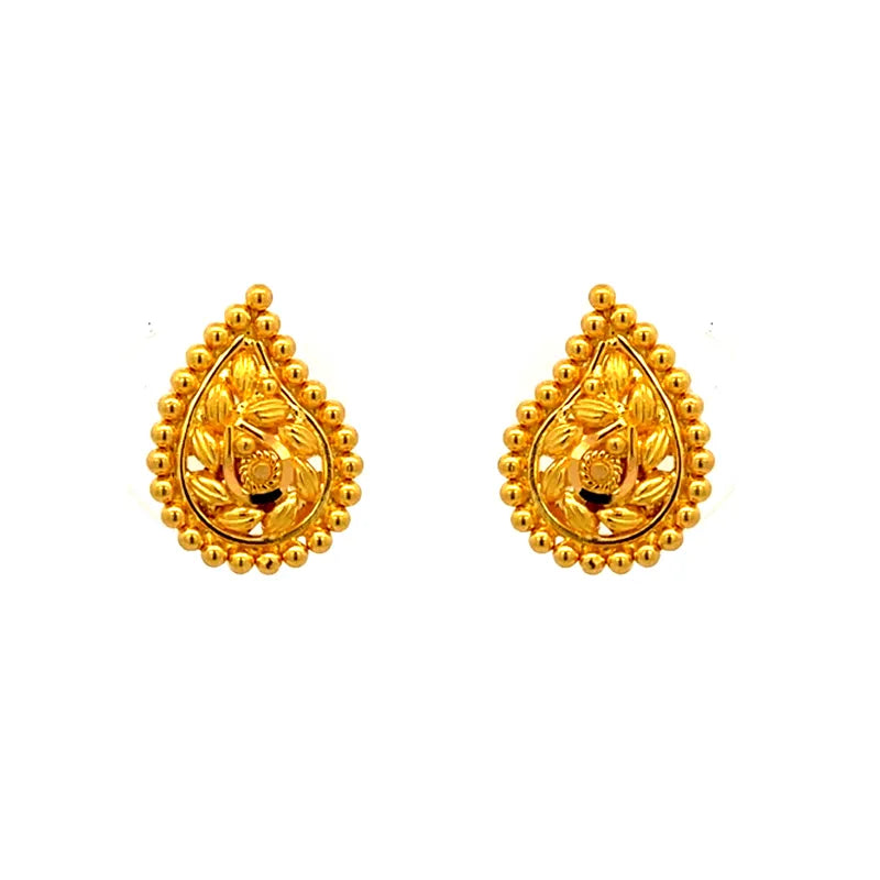 Elegant Gold Teardrop Earring