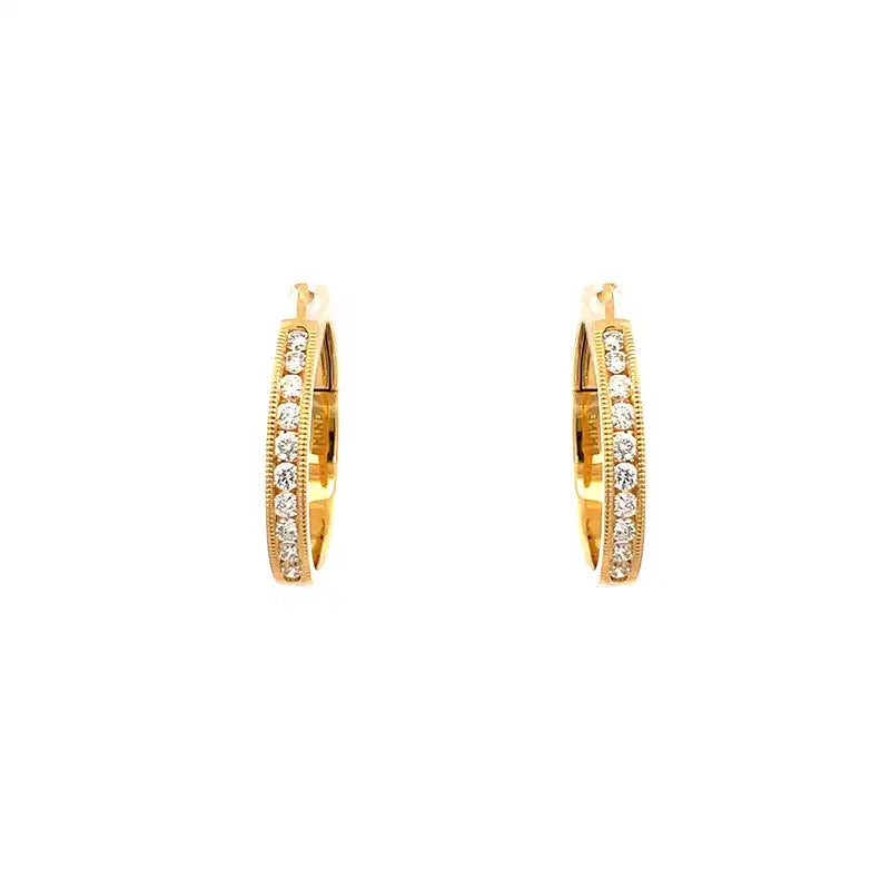 Timeless Elegance Diamond Hoop earrings