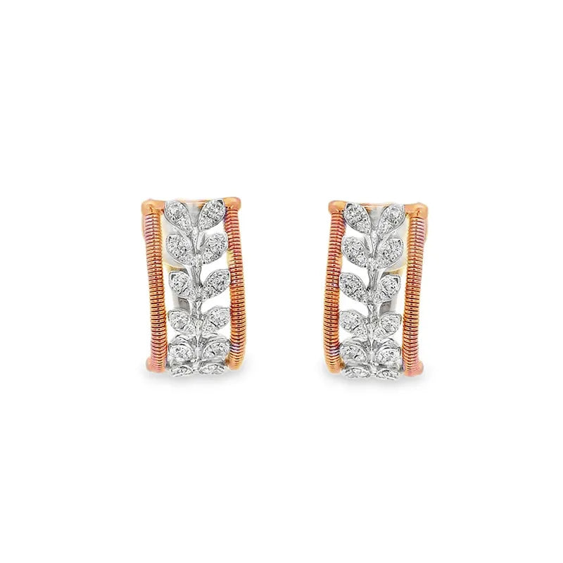 Elegant Leaf Design Earrings