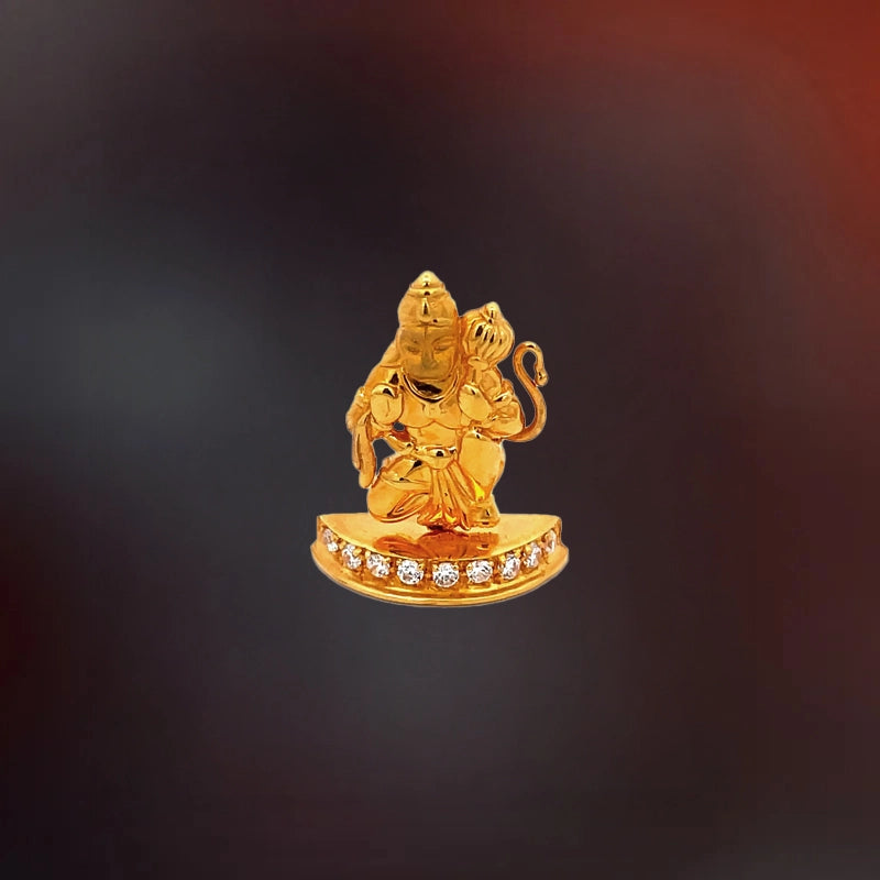 Lord Hanuman Gold Statue | Spiritual Puja Vastu