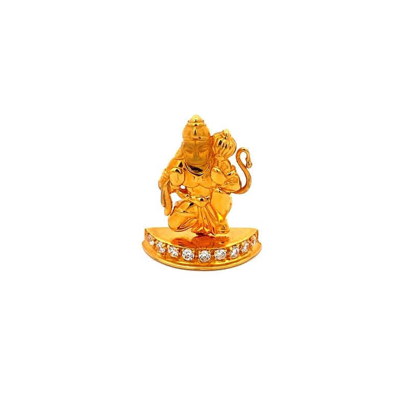 Lord Hanuman Gold Statue | Spiritual Puja Vastu