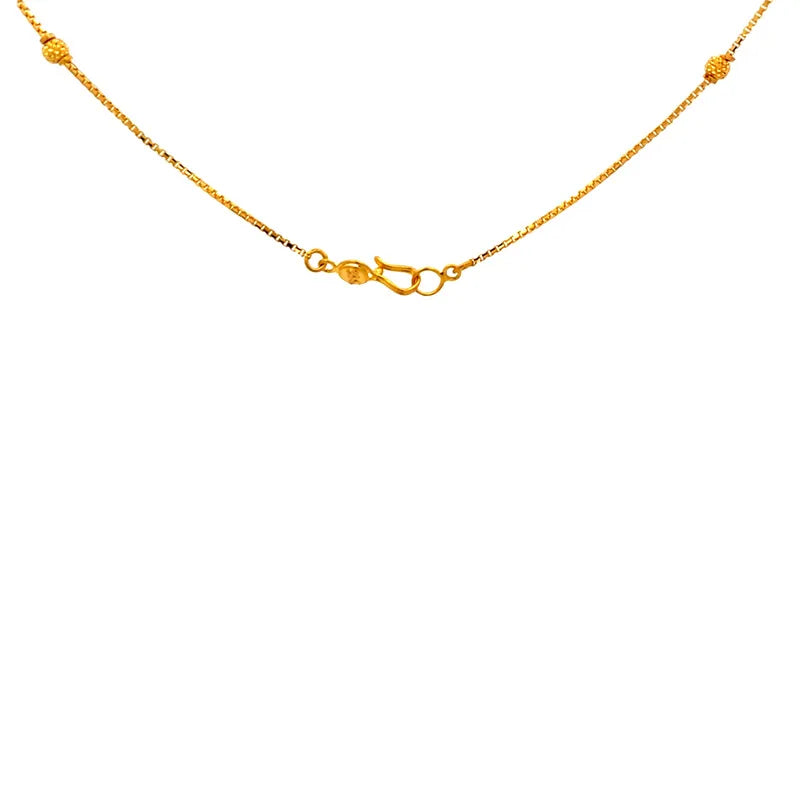 Elegant 22k Yellow Gold Fancy Chain approximately 5.37 units in weight for versatile wear