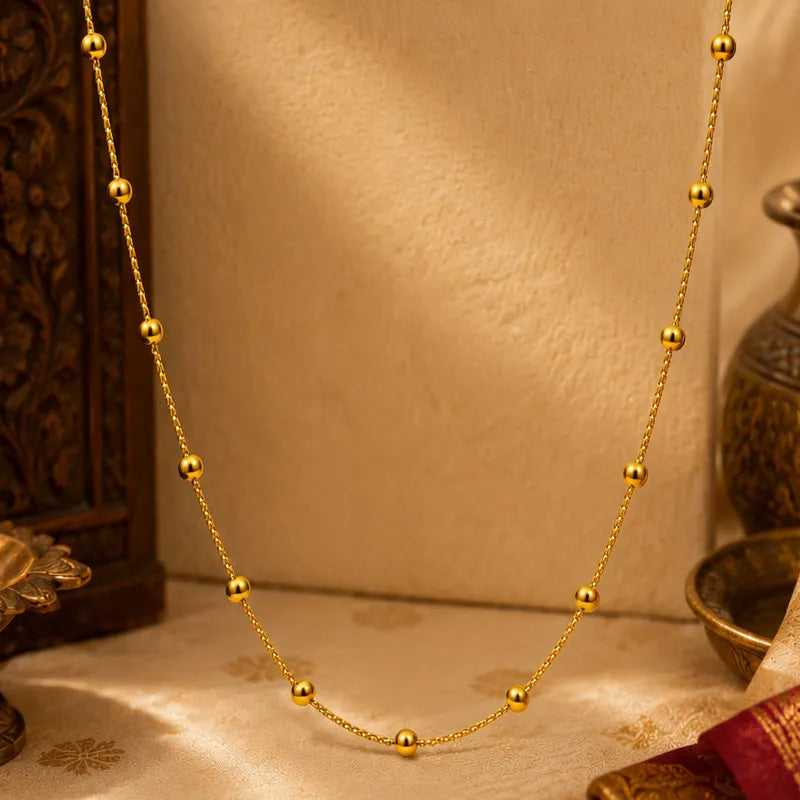 Elegant 22K Yellow Gold Fancy Chain for Everyday Sophistication and Special Occasions