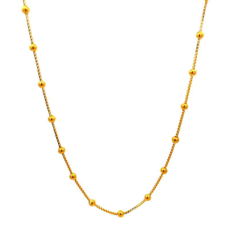 Elegant 22K Yellow Gold Fancy Chain for Everyday Sophistication and Special Occasions