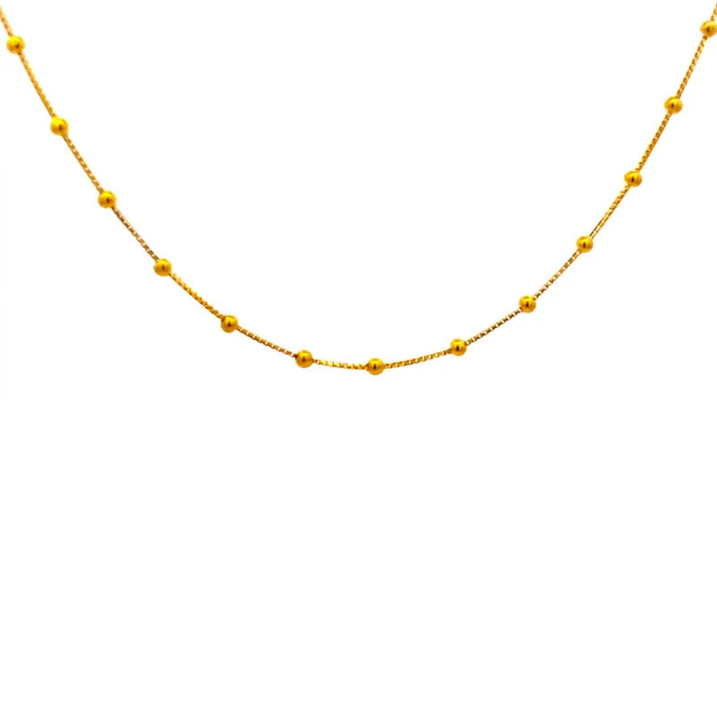Elegant 22K Yellow Gold Fancy Chain for Everyday Sophistication and Special Occasions