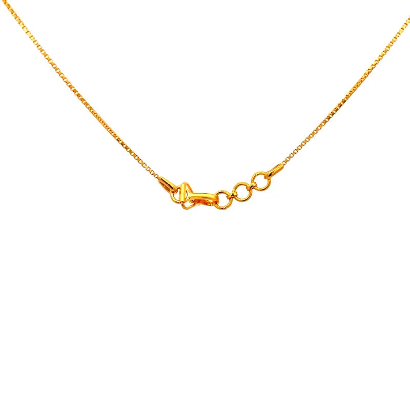 Elegant 22k Two Tone Gold Fancy Chain for Everyday Wear and Special Occasions