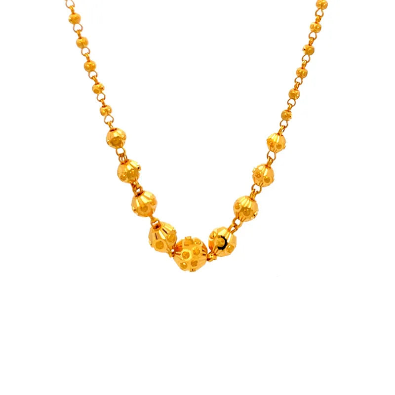 Elegant 22K Yellow Gold Fancy Chain for Versatile Everyday Wear