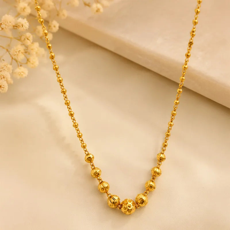Elegant 22K Yellow Gold Fancy Chain for Versatile Everyday Wear