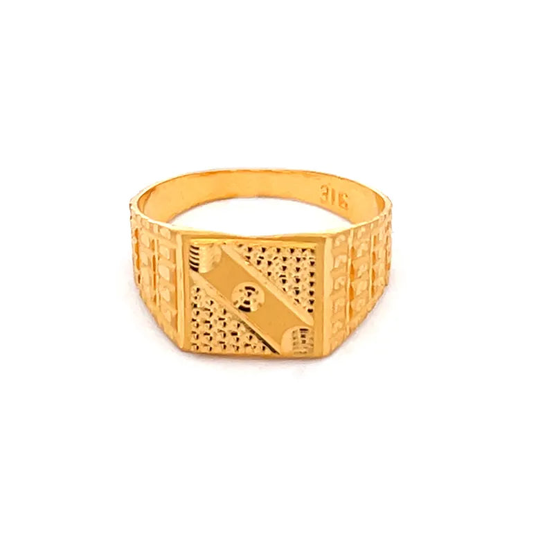 Signet Ring for Men in 22K Gold - Size 8.50