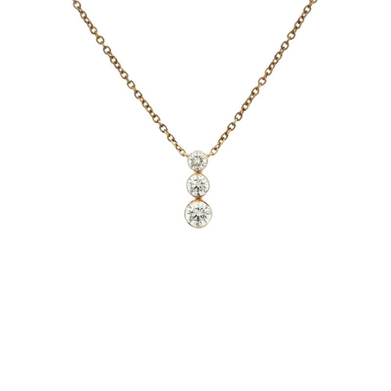 Elegant Diamond Pendant Set