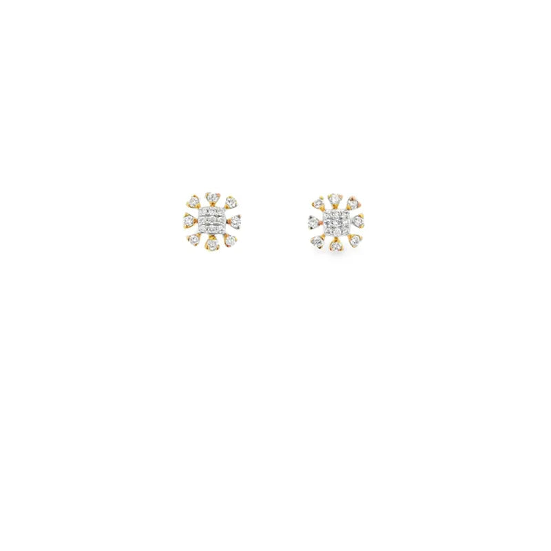 Floral Diamond Pendant Set