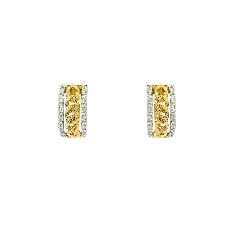 Elegant Gold and Diamond Pendant Set