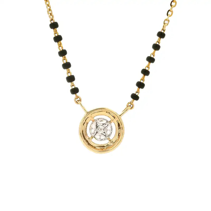 Circle of Life Gold Diamond Pendant Necklace for Everyday Wear