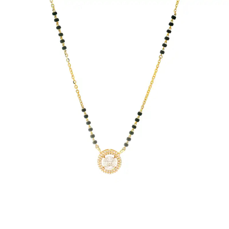 Circle of Life Gold Diamond Pendant Necklace for Everyday Wear