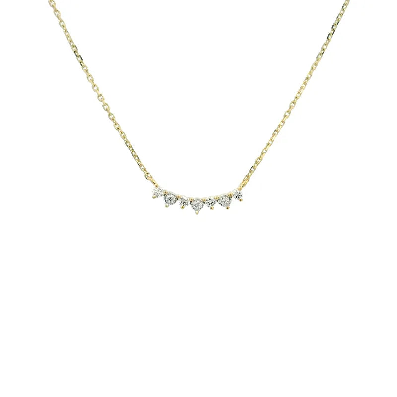Elegant Gold Necklace with Diamonds