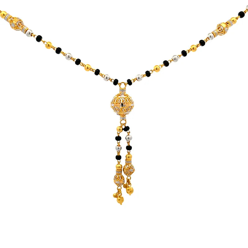 22K Gold Mangal sutra Necklace Set