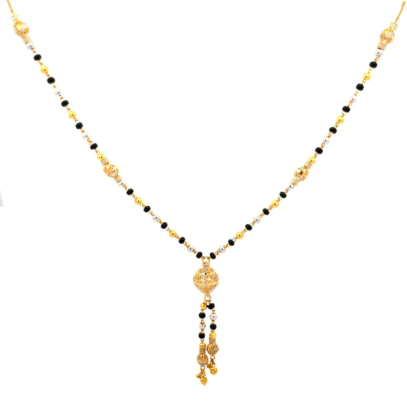 22K Gold Mangal sutra Necklace Set