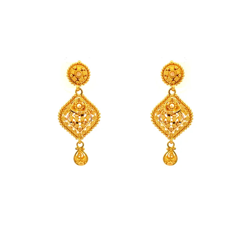 Artisan Crafted 22K Gold Chain Necklace Set