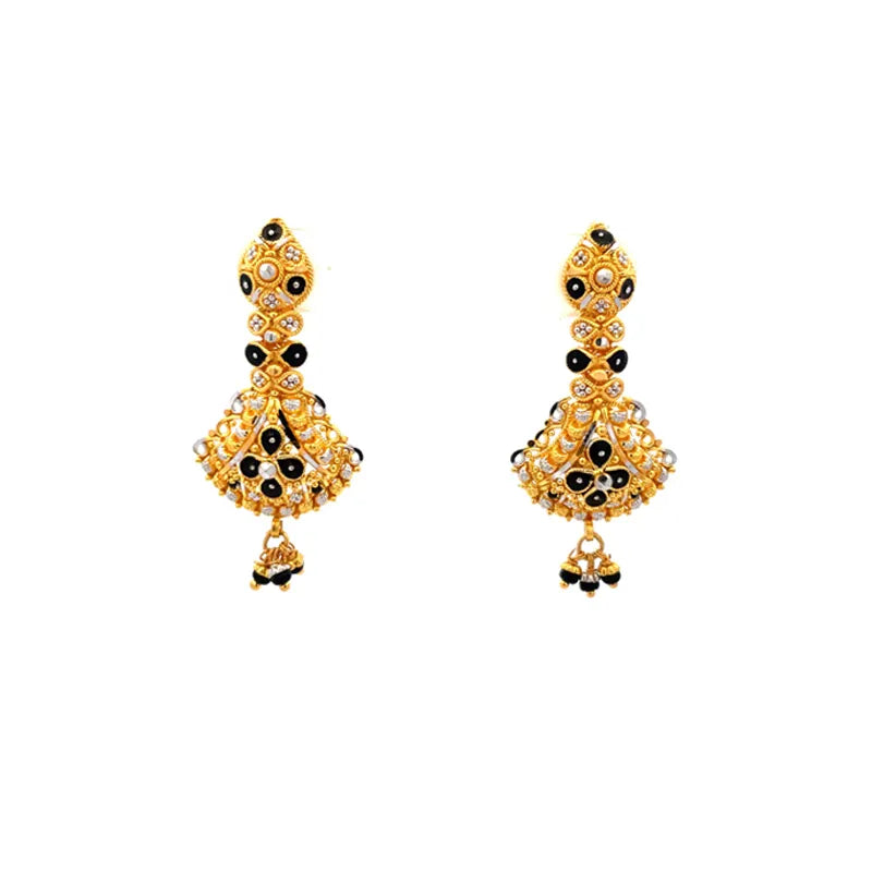 22K Gold Minakari Necklace Set