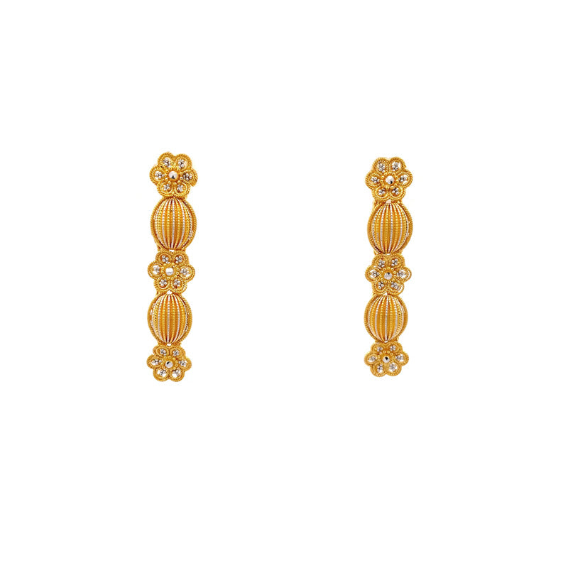 22K Gold Necklace and Earrings Set
