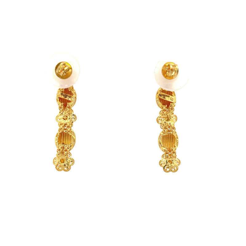 22K Gold Necklace and Earrings Set