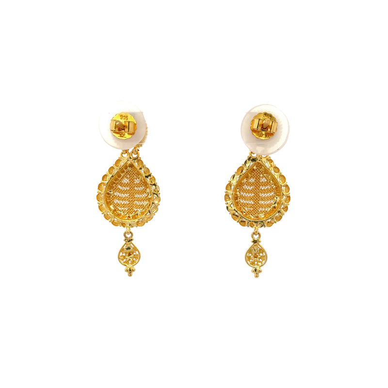 22K Gold Necklace and Earrings Set