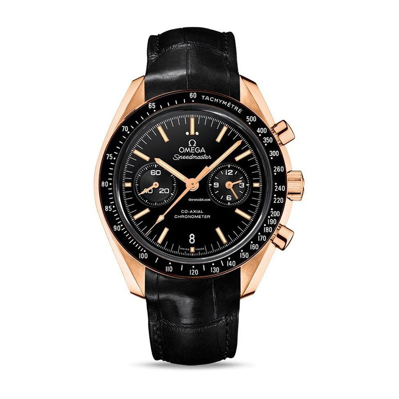 Omega Speedmaster Moonwatch Co-Axial Chronograph 18k orange gold