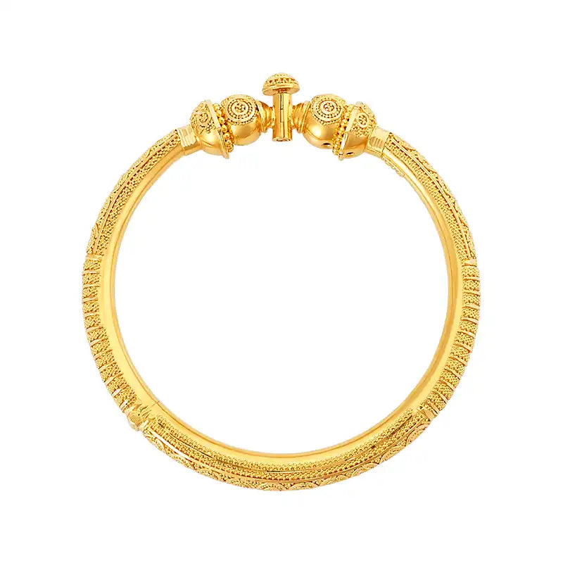 22K Yellow Gold Kada Bangle