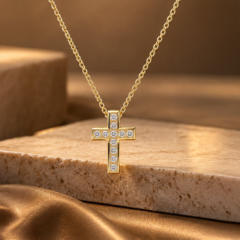 Cross Pendant in Diamonds
