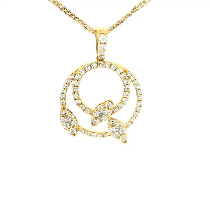 18K Gold Diamond Pendant