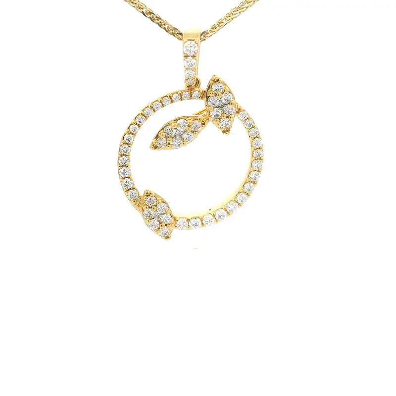 18K Gold Diamond Pendant