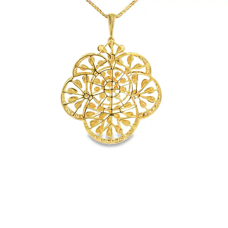 Luxurious Gold Diamond Pendant