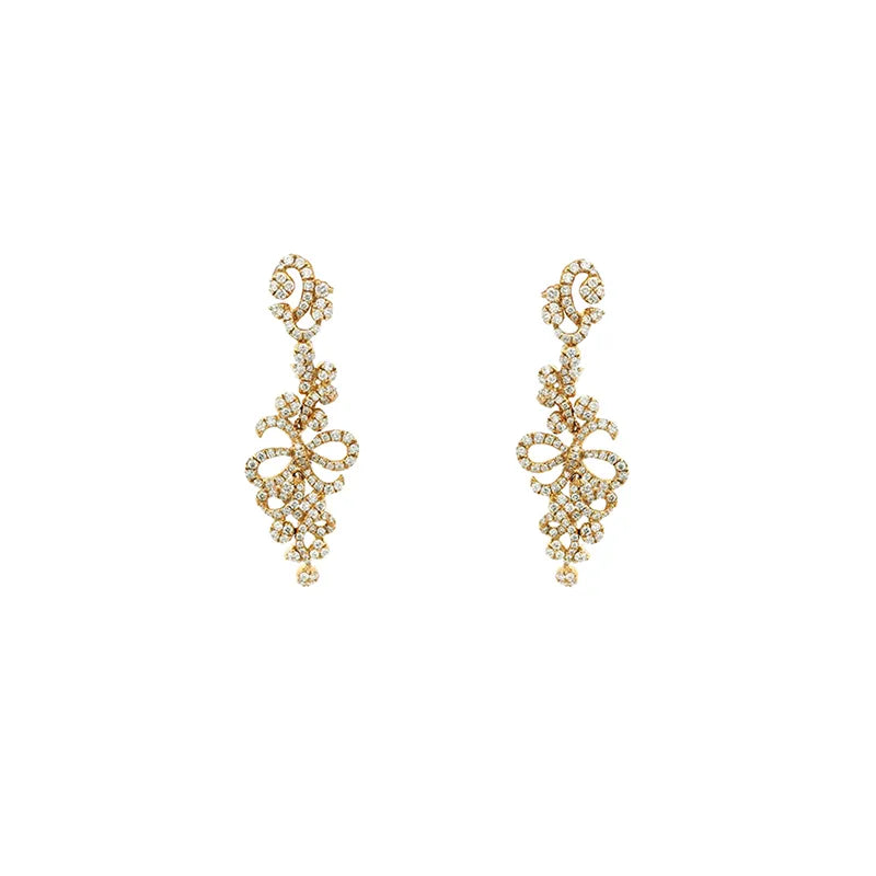 Statement Piece - Rose Gold Diamonds Pendant Set