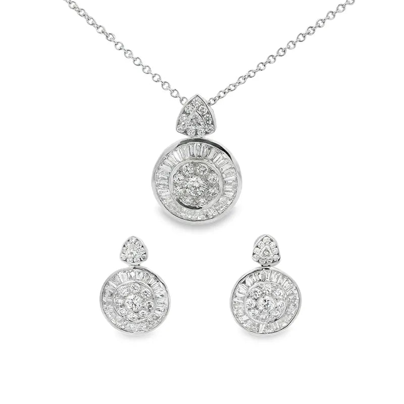 18K Gold Pendant Set