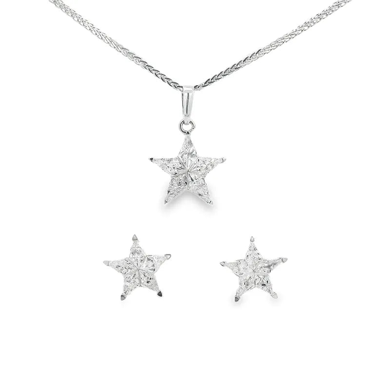 18K Gold Pendant Set