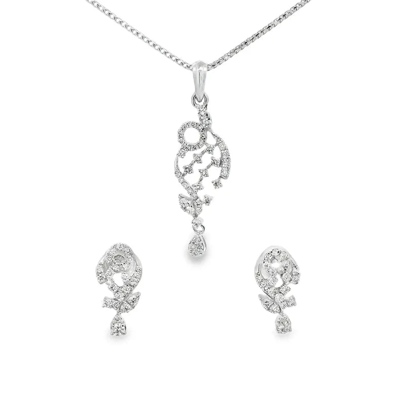 18K Gold Pendant Set
