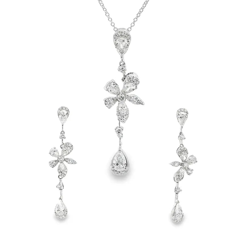 18K Gold Pendant Set