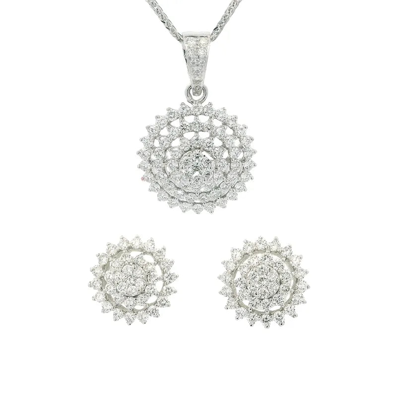 18K Gold Pendant Set