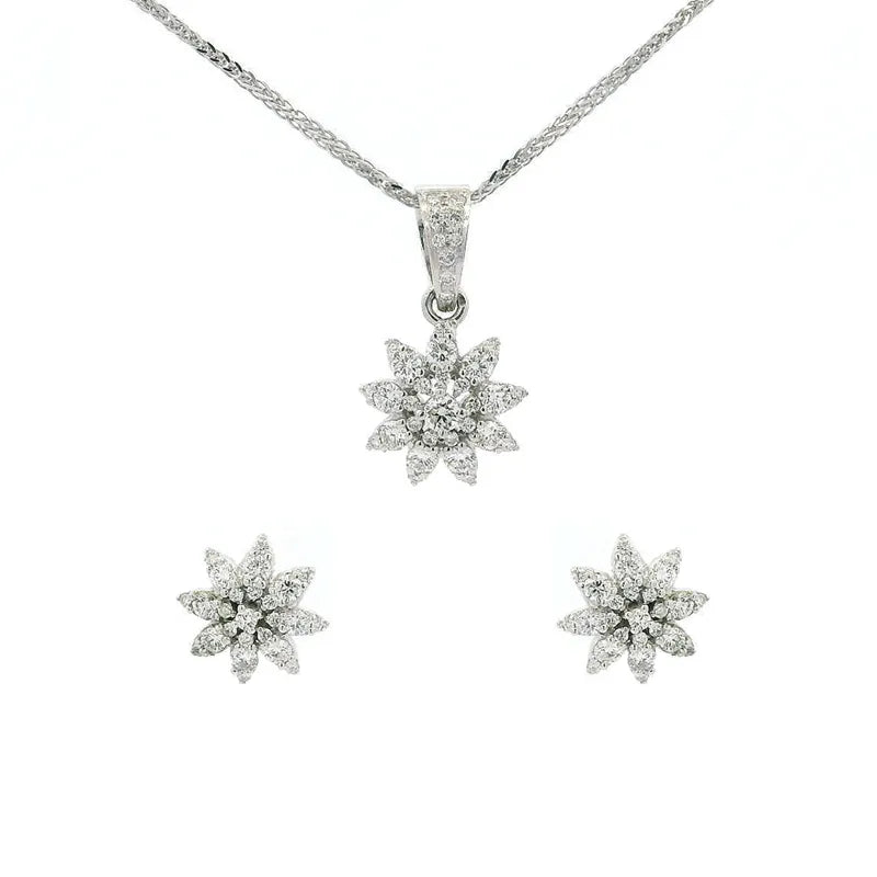 18K Gold Pendant Set