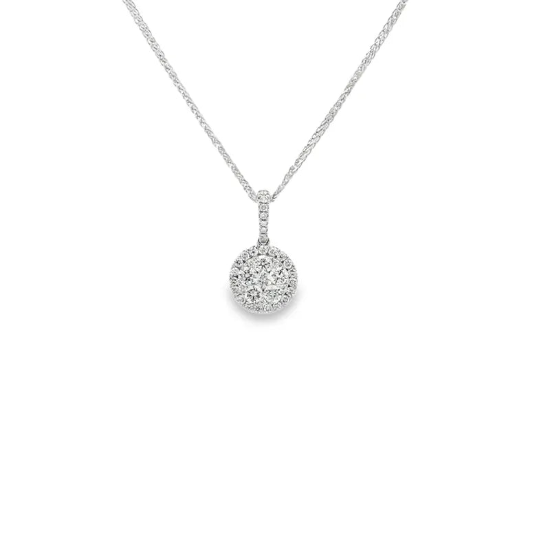 Elegant Diamond Pendant Set