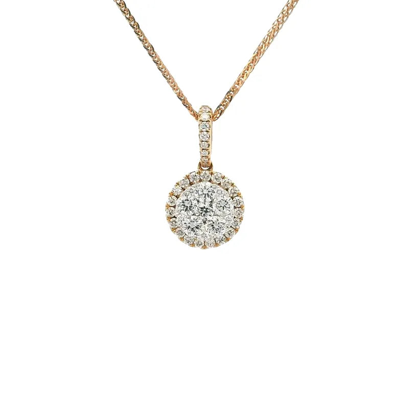 Elegant Diamond Pendant Set