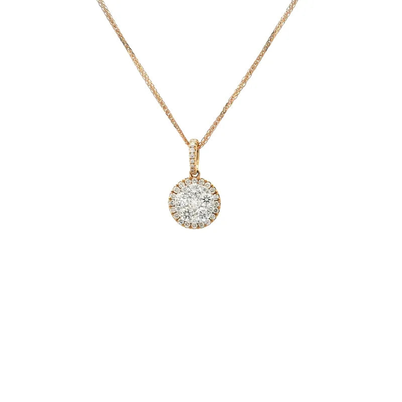Elegant Diamond Pendant Set