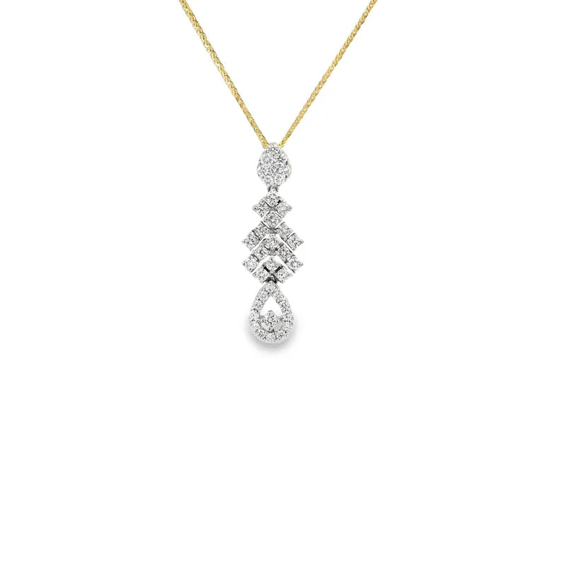 Elegant Diamond Pendant Set