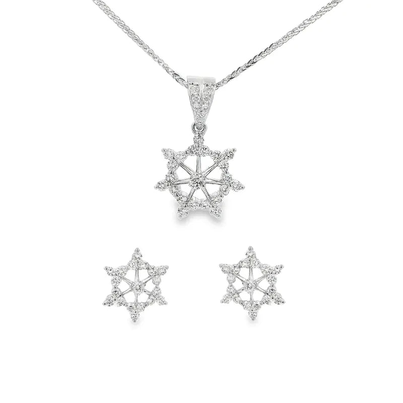 18K Gold Pendant Set